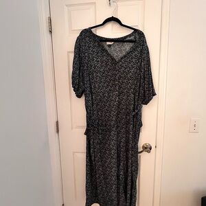 Floral Blue Jumpsuit